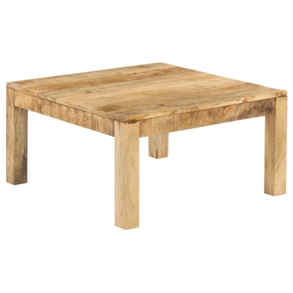 vidaXL Coffee Table 80x80x40 cm Solid Mango Wood - Image 12