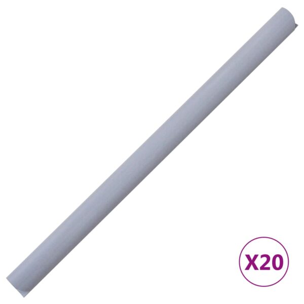 vidaXL Garden Privacy Screen PVC 35x0.19 m Matte Light Grey - Image 8