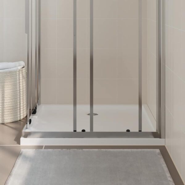 vidaXL Rectangular ABS Shower Base Tray White 80x90 cm - Image 3