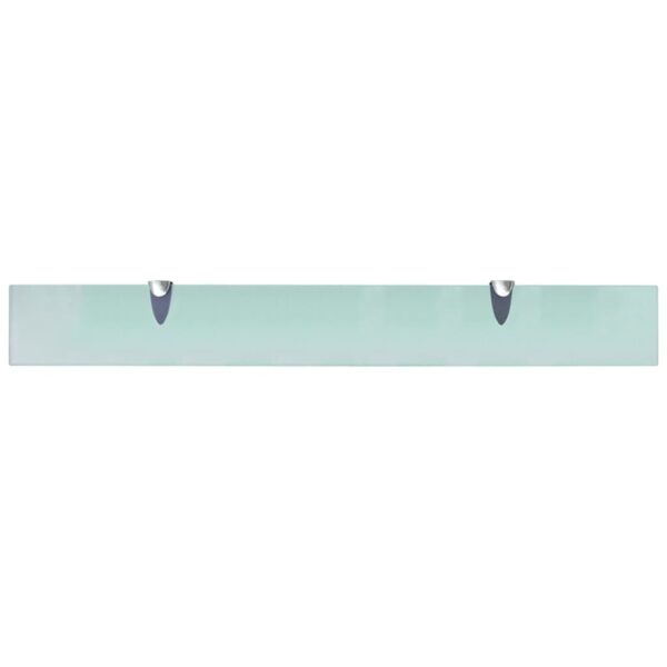 vidaXL Floating Shelves 2 pcs Glass 80x10 cm 8 mm - Image 4