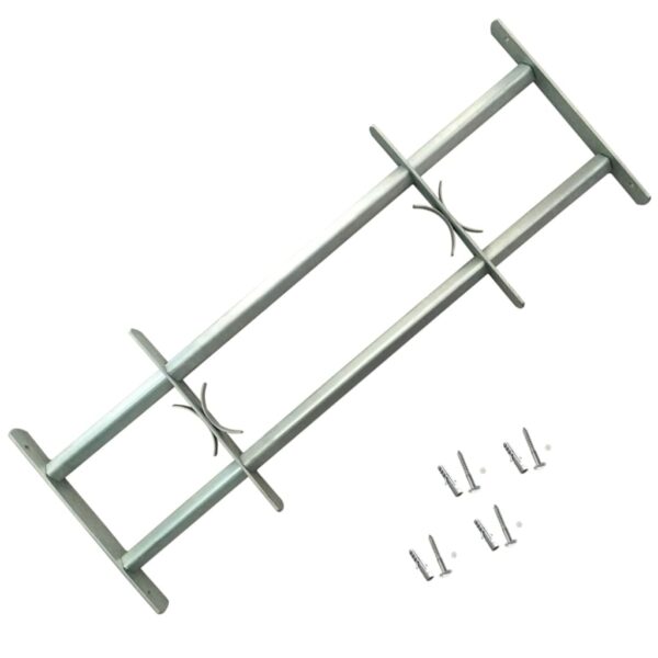 vidaXL Adjustable Security Grilles for Windows 2 pcs 1000-1500 mm - Image 2