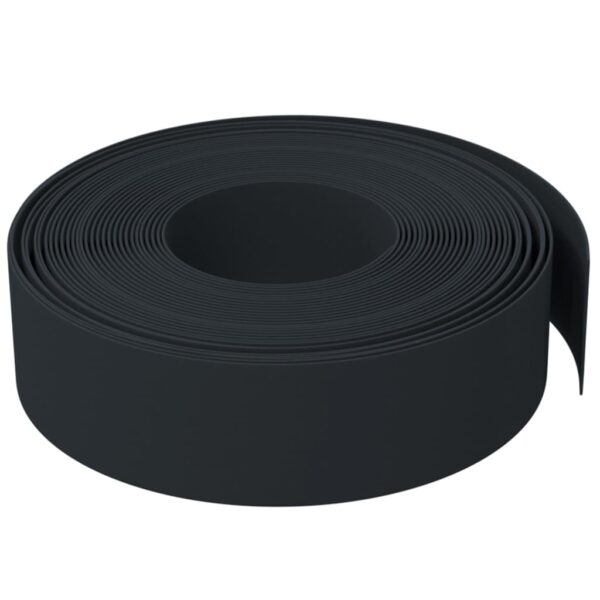 vidaXL Garden Edging Black 10 m 15 cm Polyethylene - Image 3