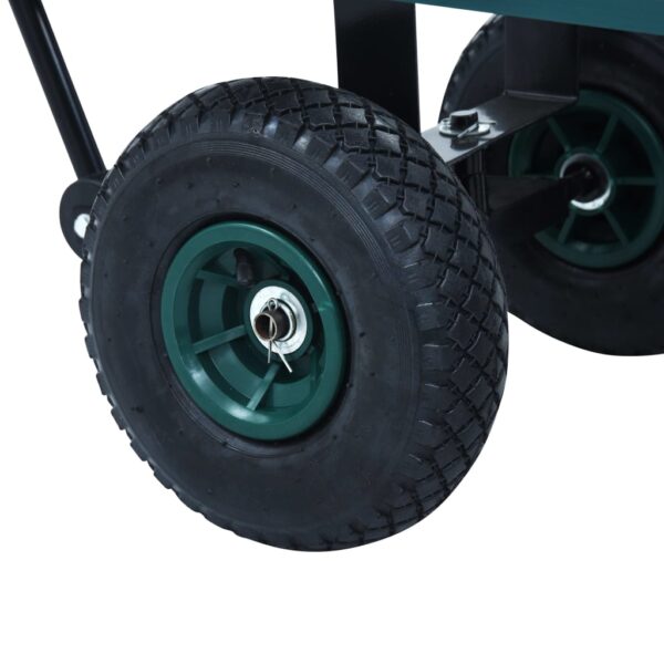 vidaXL Garden Hand Trolley Green 350 kg - Image 8