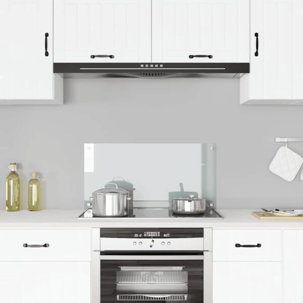 vidaXL Kitchen Backsplash Transparent 80x40 cm Tempered Glass - Image 1