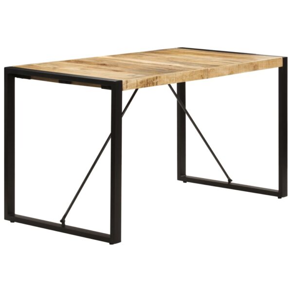 vidaXL Dining Table 140x70x75 cm Solid Mango Wood - Image 3