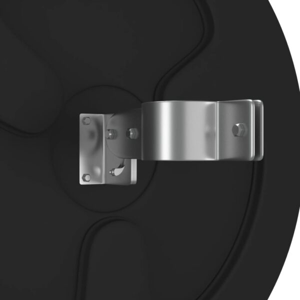 vidaXL Outdoor Convex Traffic Mirror Black Ø45 cm Polycarbonate - Image 5