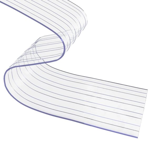vidaXL Door Curtain Transparent 200 mmx1.6 mm 50 m PVC - Image 6