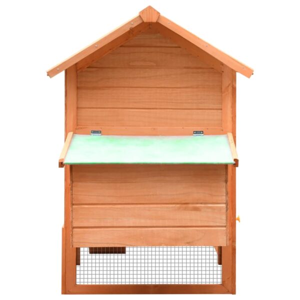 vidaXL Chicken Cage Solid Pine & Fir Wood 170x81x110 cm - Image 8