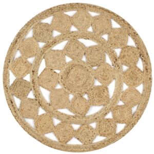 vidaXL Handmade Rug Braided Jute 150 cm