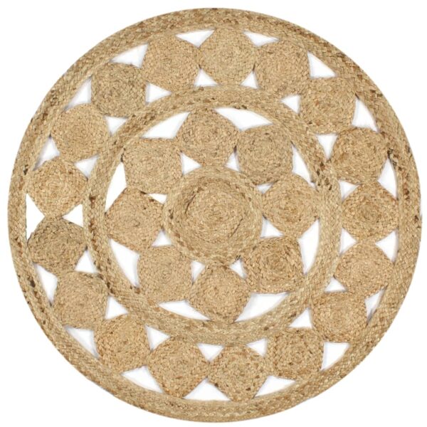 vidaXL Handmade Rug Braided Jute 150 cm - Image 1