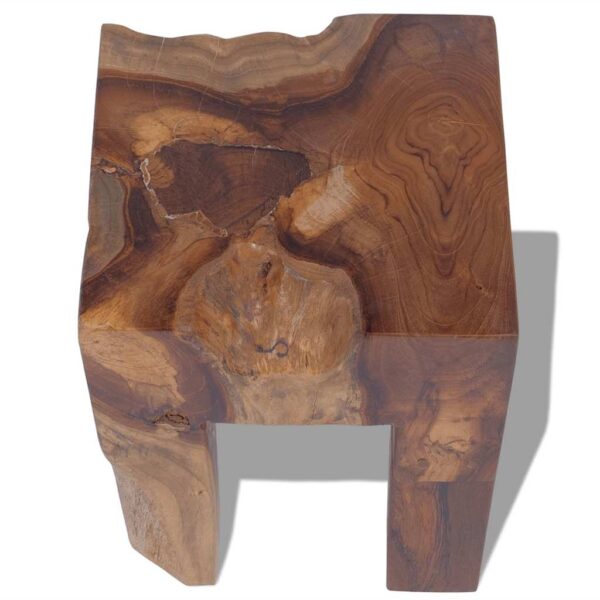 vidaXL Stool Solid Teak Wood - Image 7