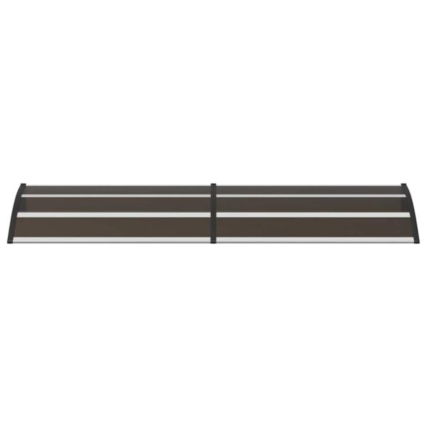 vidaXL Door Canopy Black 240x75 cm PC - Image 4
