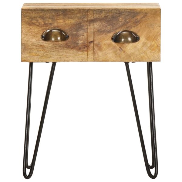 vidaXL Bedside Cabinet 40x30x50 cm Solid Mango Wood - Image 2