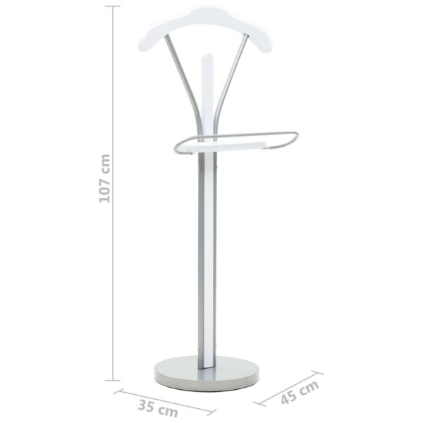 vidaXL Suit Stand 45x35x107 cm White - Image 8
