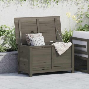 vidaXL Outdoor Cushion Box Brown 100x50x56 cm Solid Wood Fir