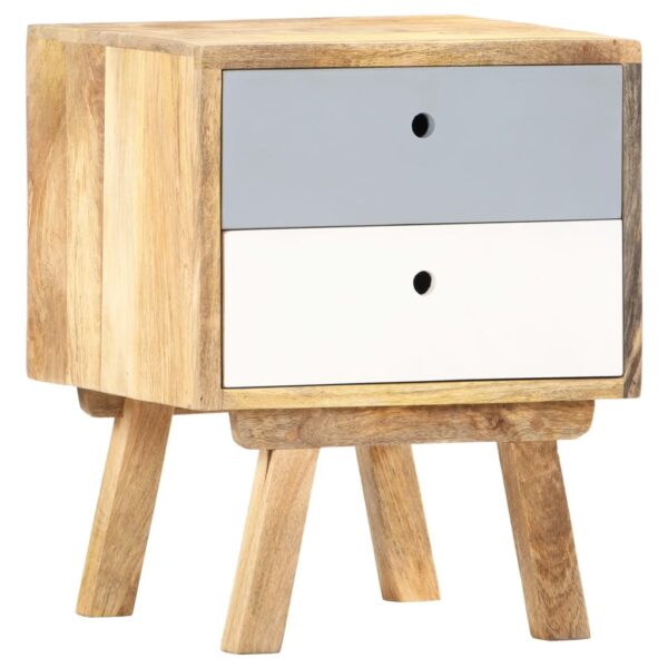 vidaXL Bedside Cabinet 40x35x50 cm Solid Mango Wood - Image 11