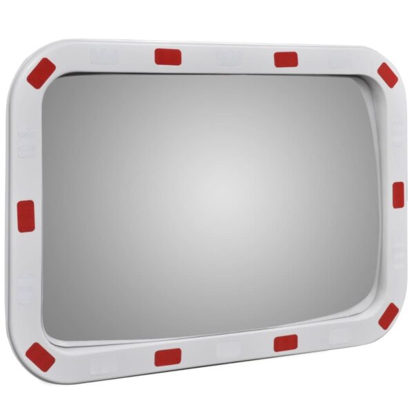 Convex Traffic Mirror Rectangle 40 x 60 cm with Reflectors - Image 3