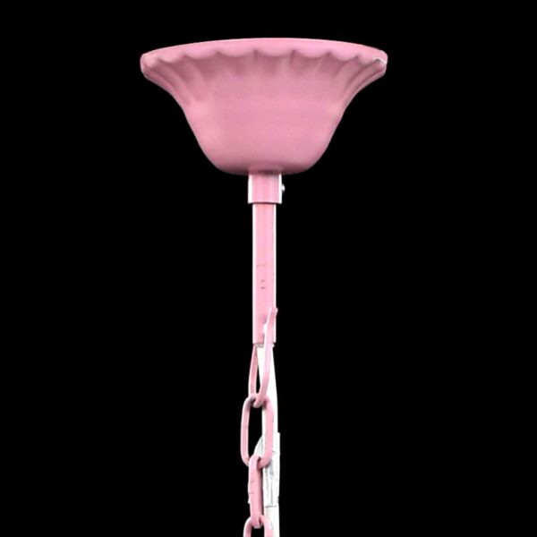 vidaXL Crystal Light 5 Bulbs Pink - Image 8