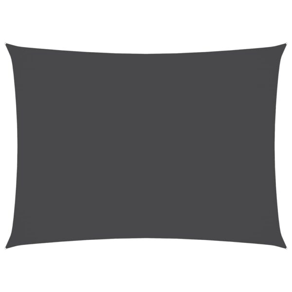 vidaXL Sunshade Sail Oxford Fabric Rectangular 3x5 m Anthracite - Image 2