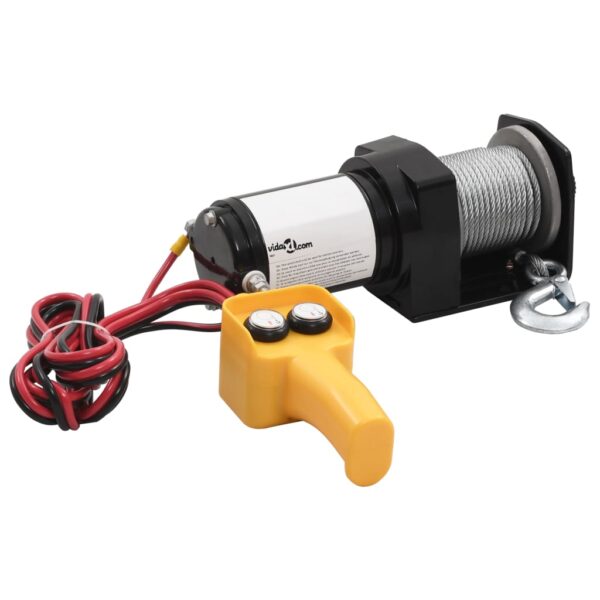 12 V Electric Winch 907 KG Wire Remote Control - Image 2