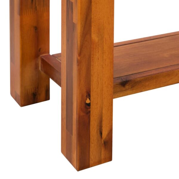 vidaXL Console Table Solid Acacia Wood 86x30x75 cm - Image 8