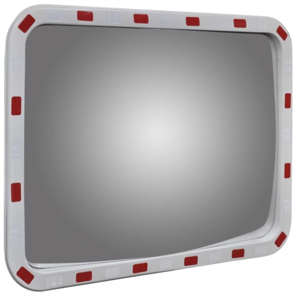 Convex Traffic Mirror Rectangle 60 x 80 cm with Reflectors - Image 3