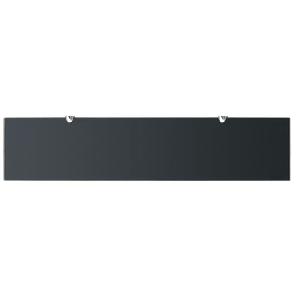vidaXL Floating Shelves 2 pcs Glass 90x20 cm 8 mm - Image 4
