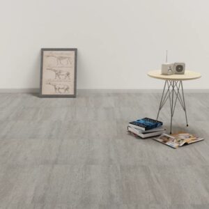 vidaXL Self-adhesive PVC Flooring Planks 5.11 m? Grey Stippled