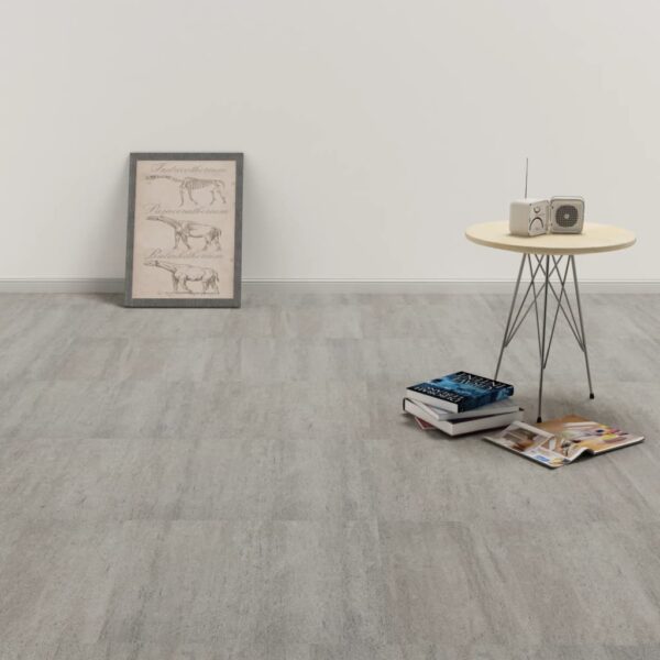 vidaXL Self-adhesive PVC Flooring Planks 5.11 m? Grey Stippled - Image 1