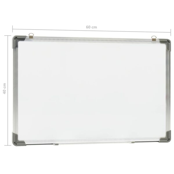 vidaXL Magnetic Dry-erase Whiteboard White 60x40 cm Steel - Image 9