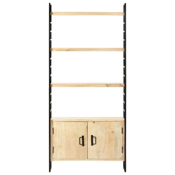 vidaXL 4-Tier Bookcase 80x30x180 cm Solid Mango Wood - Image 2