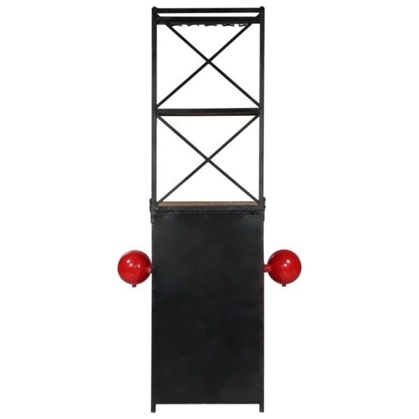 vidaXL Tractor Wine Cabinet 49x31x172 cm Solid Wood Mango - Image 5