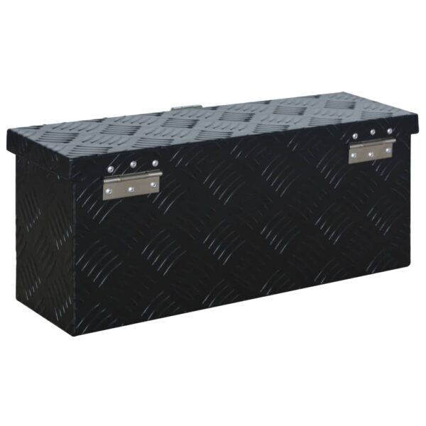 vidaXL Aluminium Box 485x140x200 mm Black - Image 4