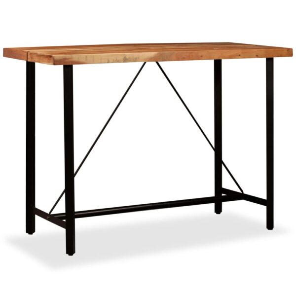 vidaXL Bar Table 150x70x107 cm Solid Acacia Wood - Image 10