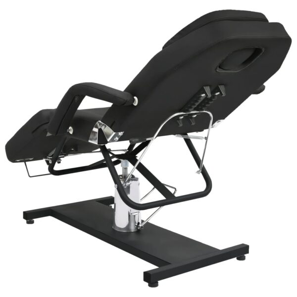 vidaXL Massage Table Black 180x62x(87-112) cm - Image 5