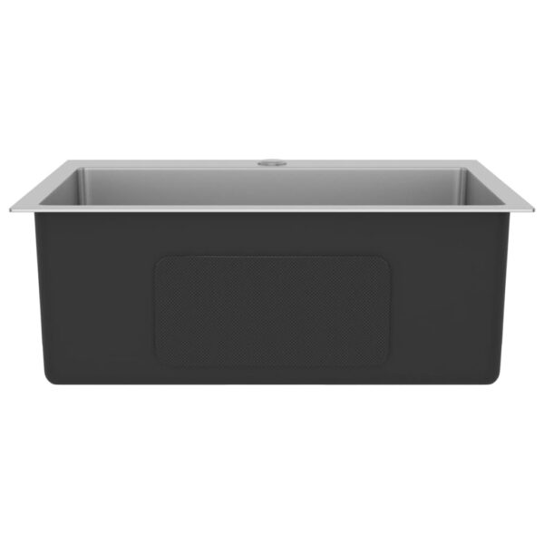 vidaXL Handmade Kitchen Sink Stainless Steel - Image 4
