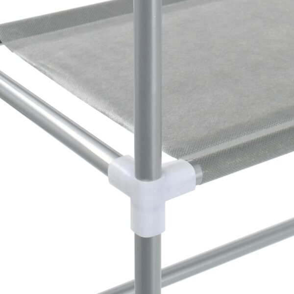 vidaXL 3-Tier Storage Rack over Laundry Machine Silver 69x28x169 cm - Image 8