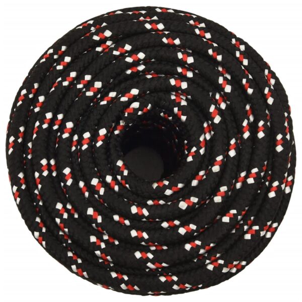 vidaXL Boat Rope Black 12 mm 100 m Polypropylene - Image 3