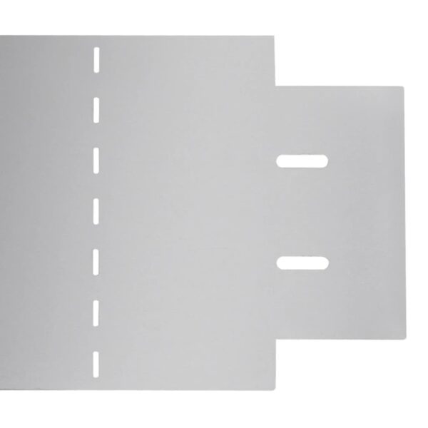 vidaXL Lawn Fences 5 pcs Galvanised Steel 100x19 cm - Image 6
