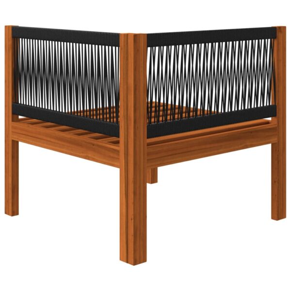 vidaXL 4-Seater Garden Sofa with Cushion Wood Acacia&Rope - Image 11