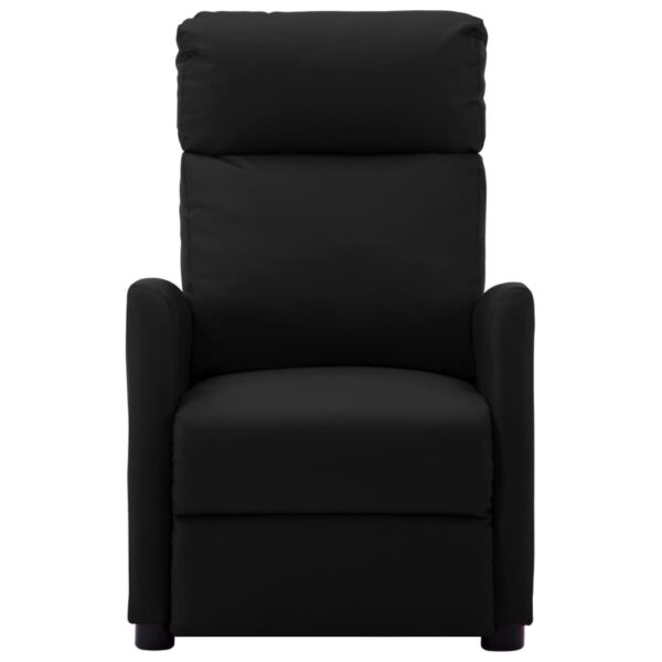vidaXL Massage Chair Black Faux Leather - Image 2