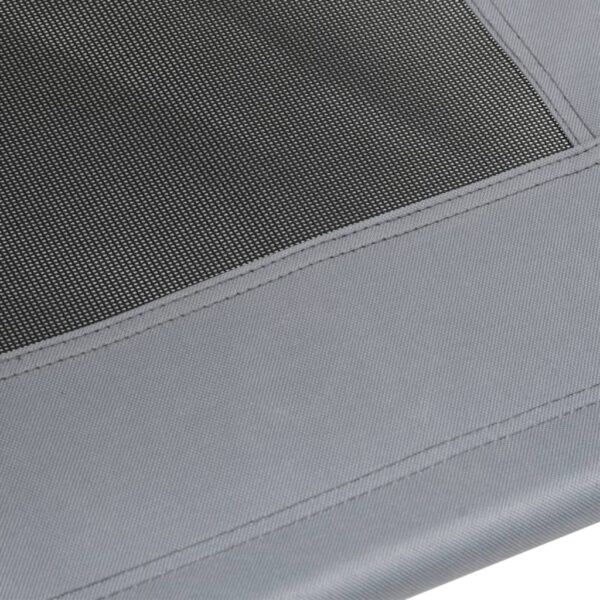 vidaXL Dog Bed with Canopy Anthracite Oxford Fabric and Steel - Image 7