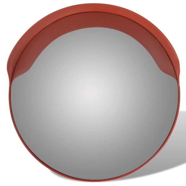 vidaXL Convex Traffic Mirror PC Plastic Orange 60 cm - Image 2