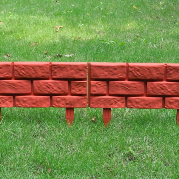 vidaXL Lawn Divider with Brick Design 11 pcs - Image 8