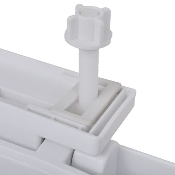 vidaXL Toilet Seats with Soft Close Lids 2 pcs Plastic White - Image 6