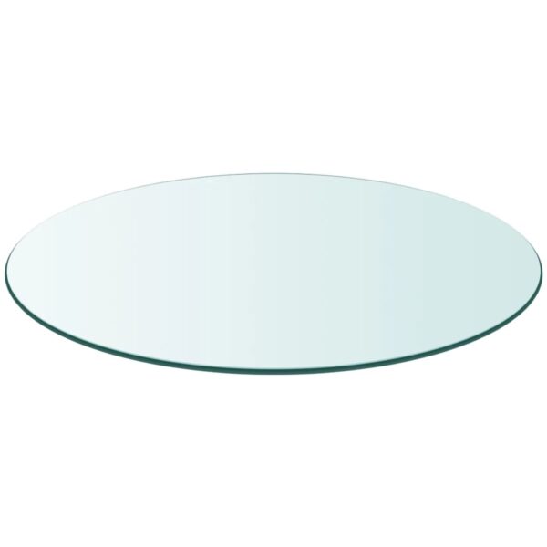vidaXL Table Top Tempered Glass Round 600 mm - Image 2
