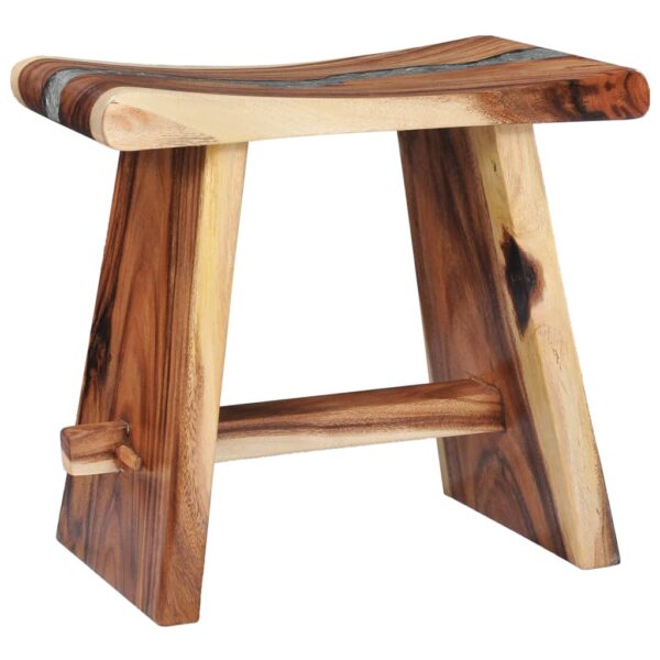 vidaXL Stool Solid Suar Wood and Polyresin - Image 9