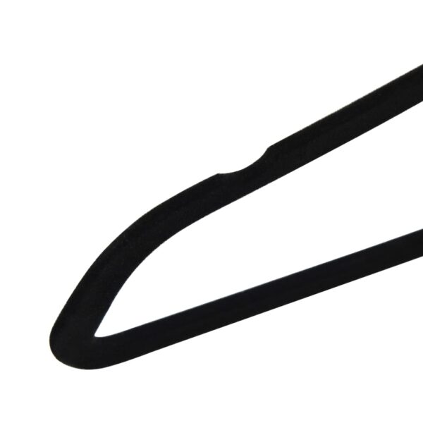 vidaXL 50 pcs Clothes Hanger Set Anti-slip Black Velvet - Image 6
