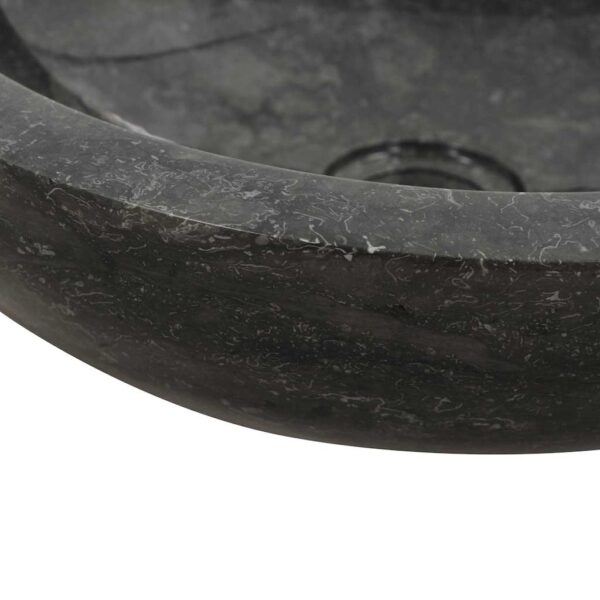 vidaXL Sink 40x12 cm Marble Black - Image 8