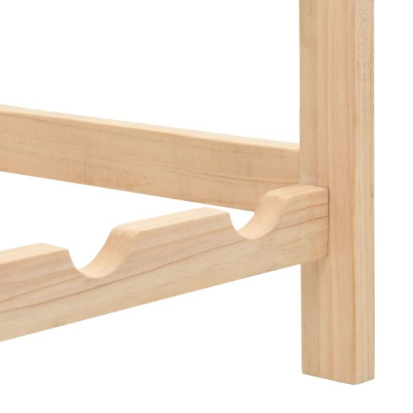 vidaXL Wine Rack Cedar Wood 57.5x28x102 cm - Image 7